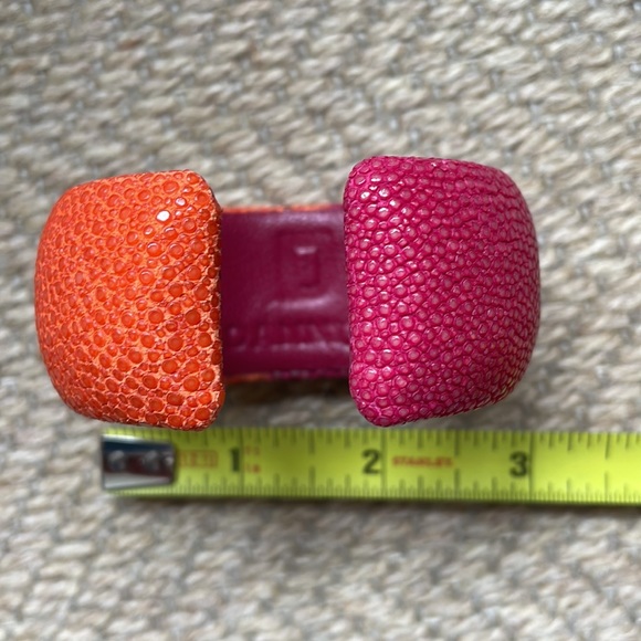 Dannijo sing ray bracelet  / cuff orange and pink - Picture 7 of 7